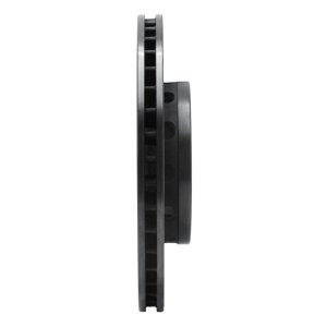 Audi A8 Brake Rotor (1) - Rear Left - R1 Concepts - Drilled & Slotted - Black - `00-`03